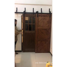 Canadian Knotty Pine Wood wooden door frame decoration Sliding Barn Door Indoor cheap swinging doors